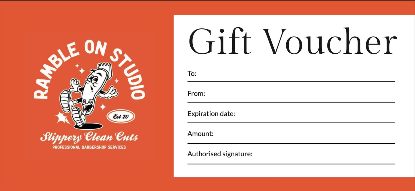 Ramble On Studio Gift Vouchers