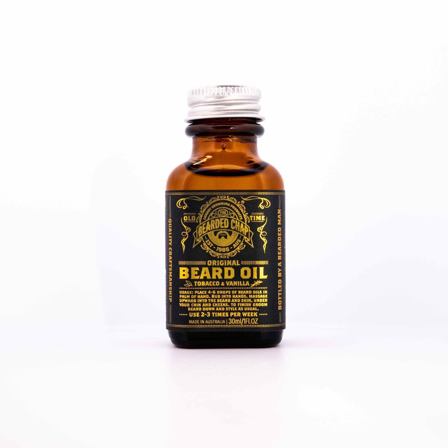 Tobacco & Vanilla Beard Oil 30ml - The Bearded Chap