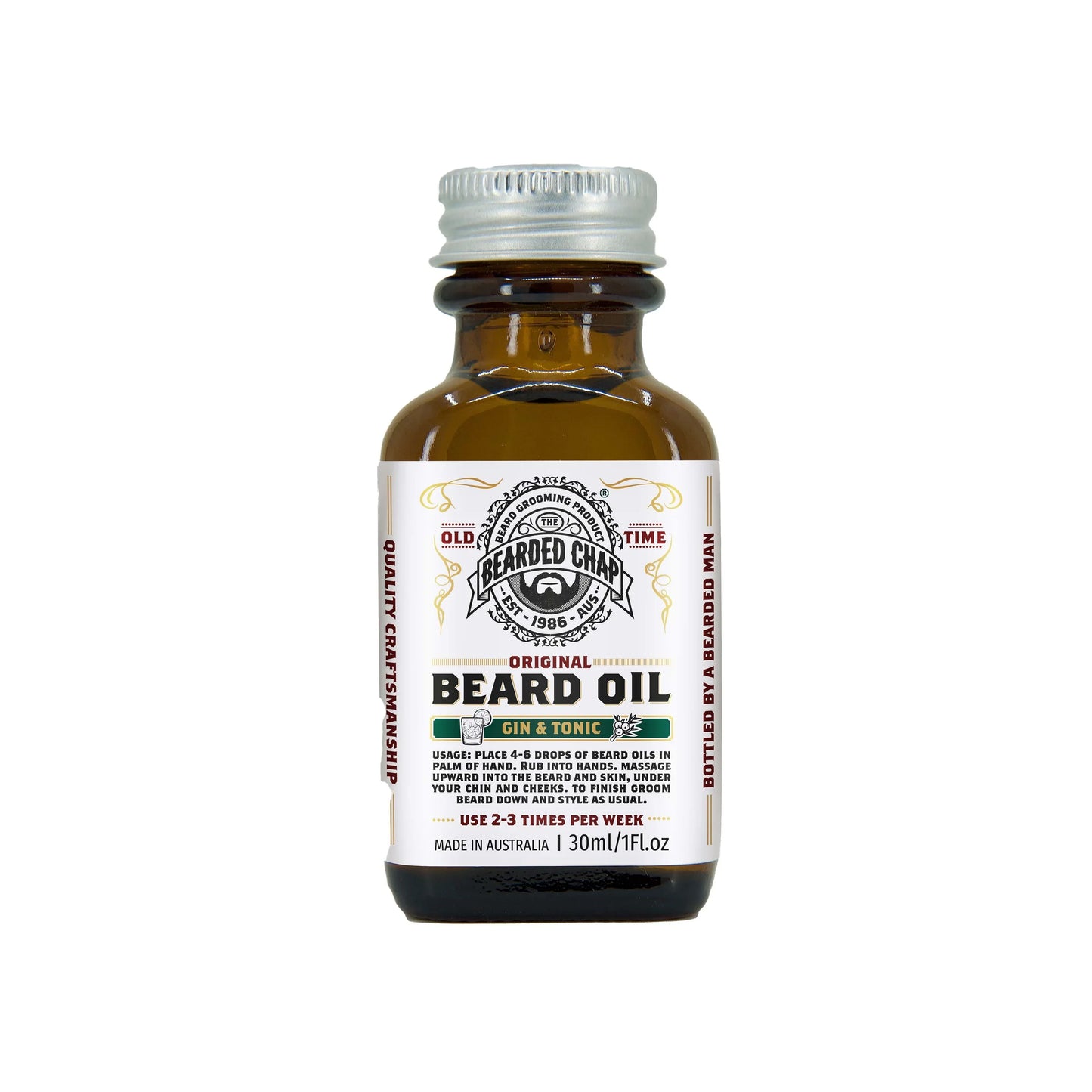 Gin & Tonic Beard Oil 30ml - The Bearded Chap